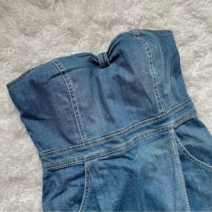 Radcliffe London Strapless Mini Denim Dress size 12